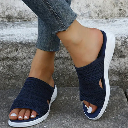 Marie | Womens Orthopedic Slip On Slide Sandals