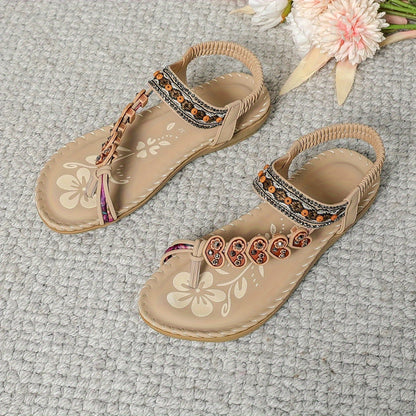 Audrey | Women’s Summer Beaded Ankle Strap Sandals