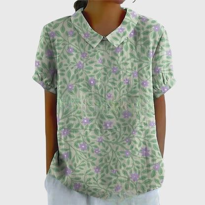 Jenna | Floral Collar Blouse