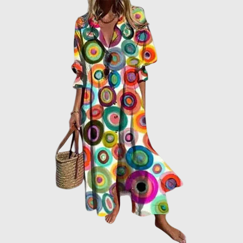 Liora | Button Maxi Dress
