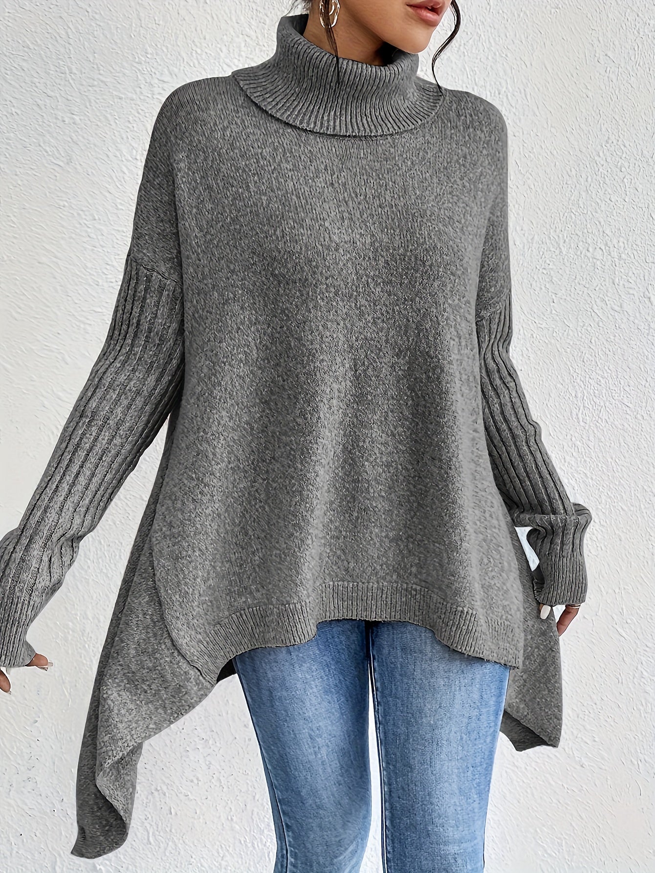 Lisa | Oversized Turtleneck Sweater