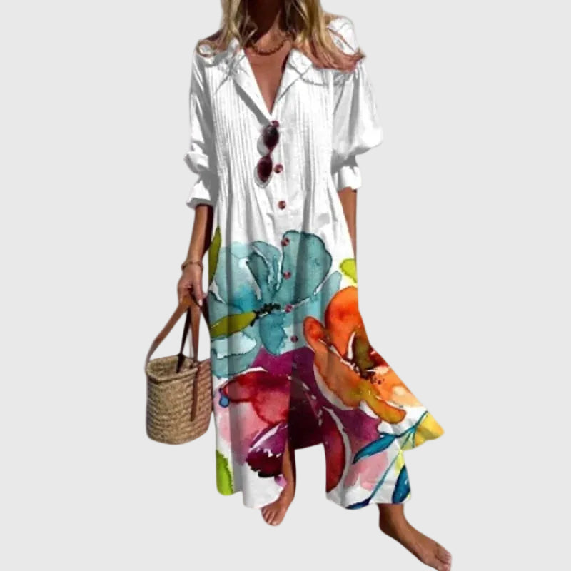 Liora | Button Maxi Dress