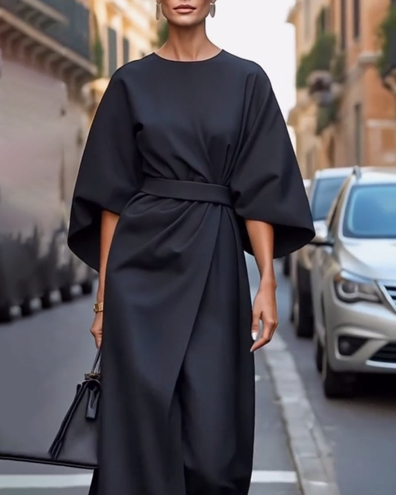 Isabella | Women’s Summer Belted Wrap Midi Dress