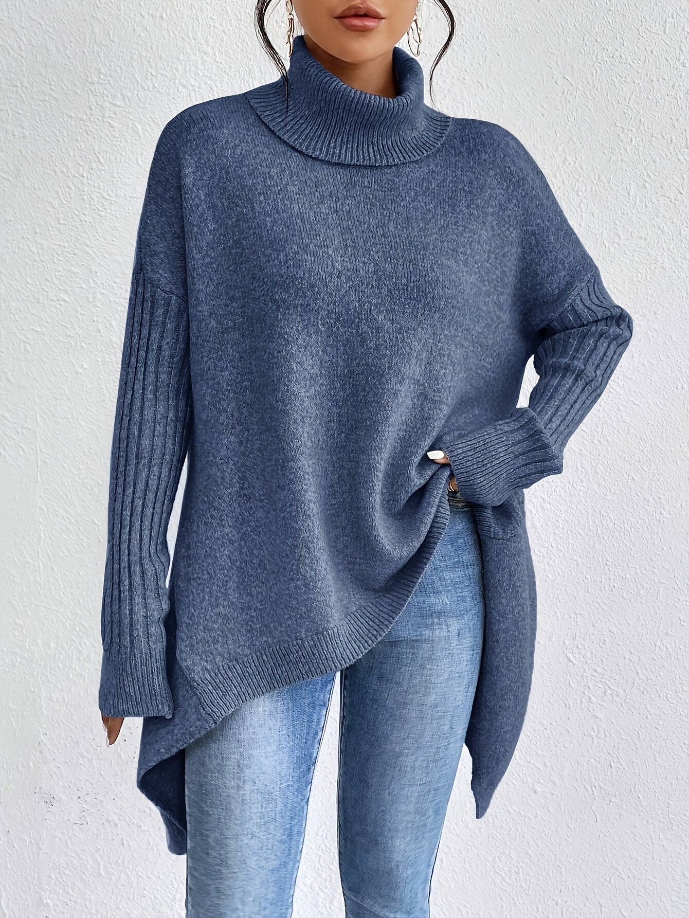 Lisa | Oversized Turtleneck Sweater