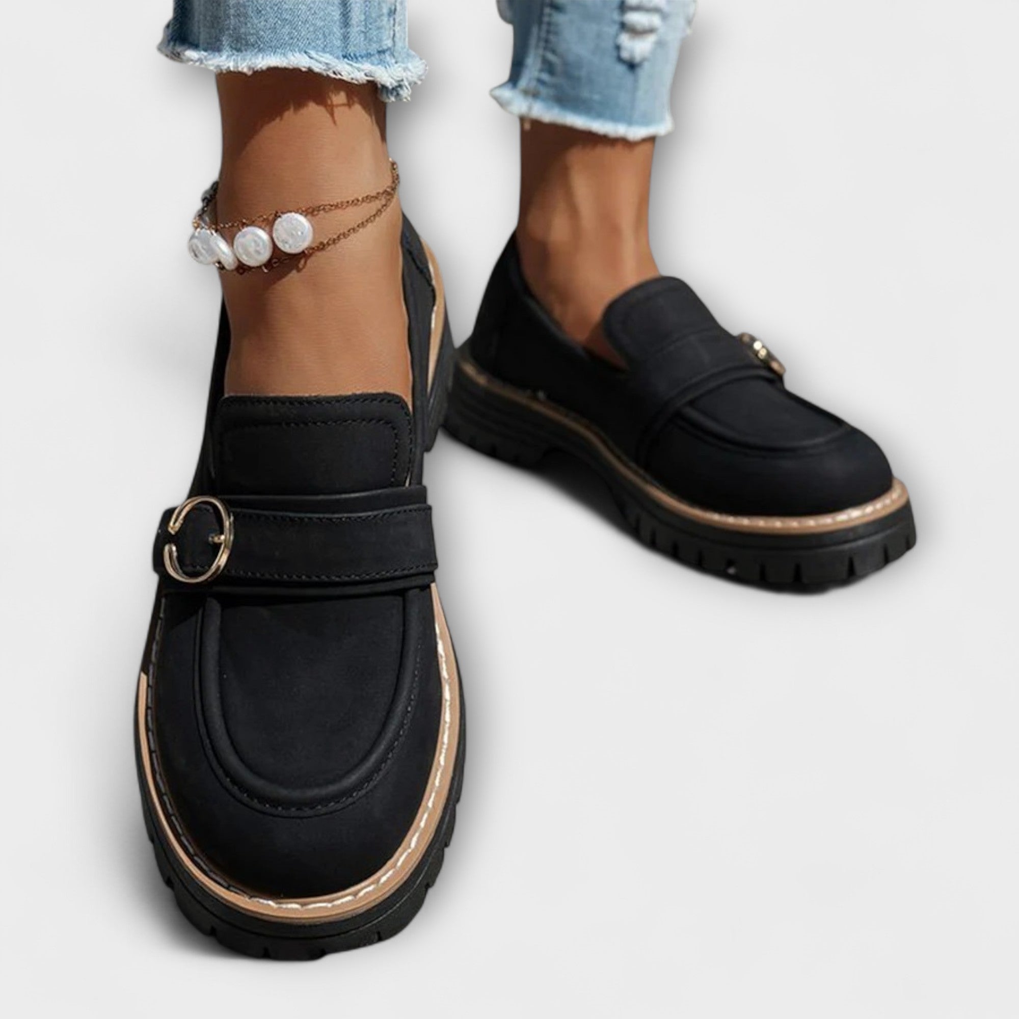 Lora | Mocasines Casual con Punta Redonda