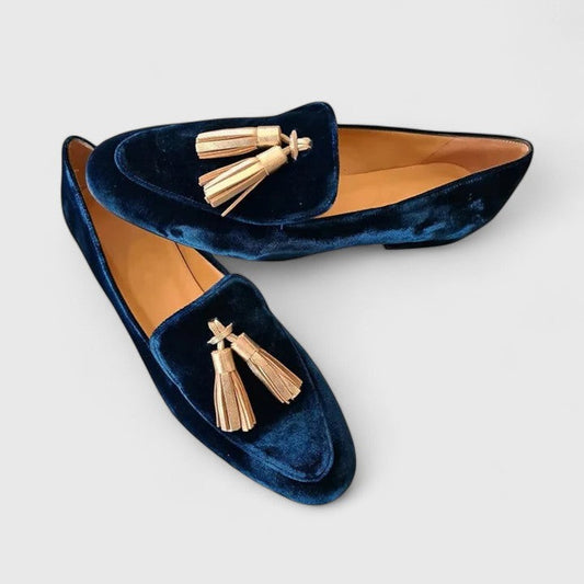 Scarlett | Tassel Velvet Flats