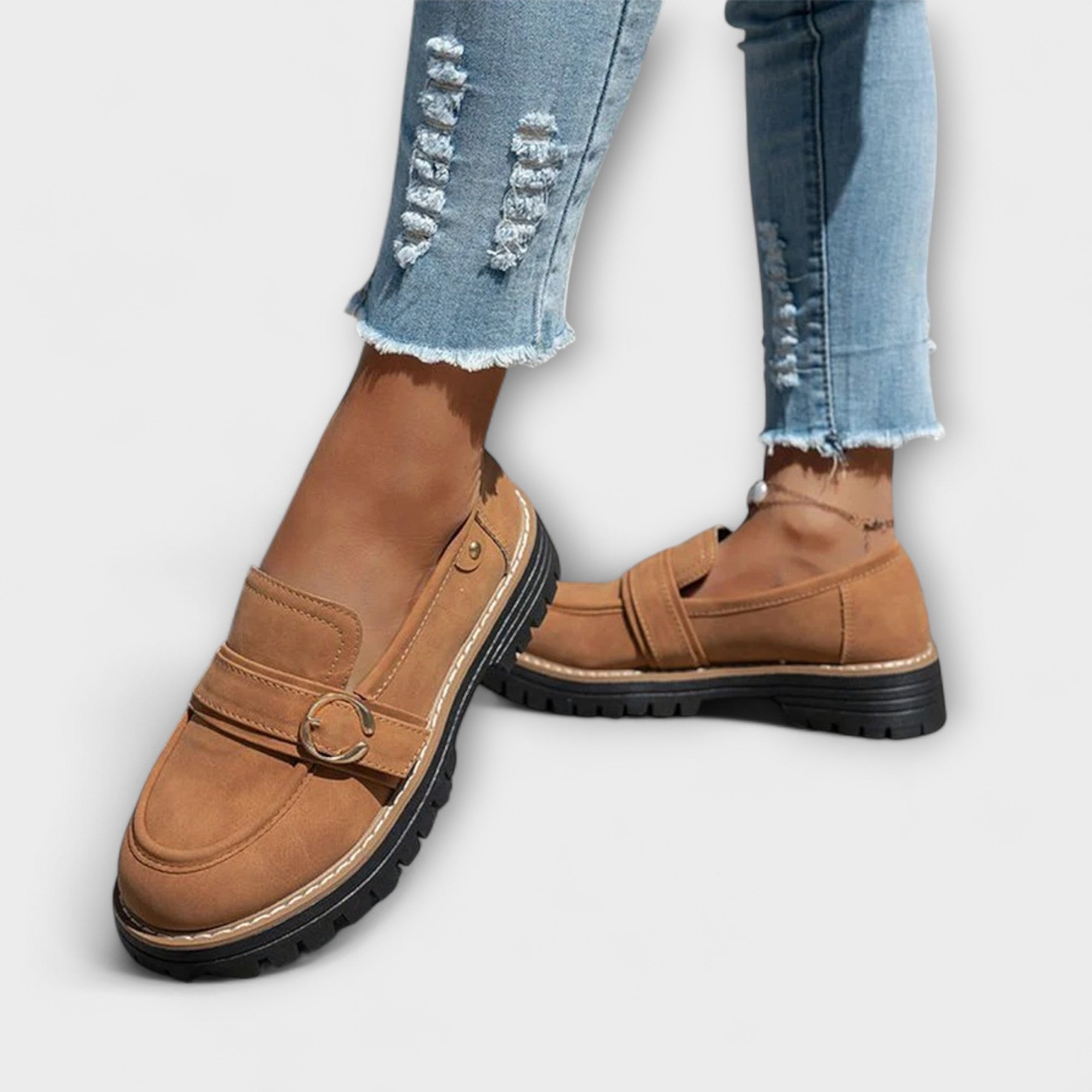 Lora | Mocasines Casual con Punta Redonda