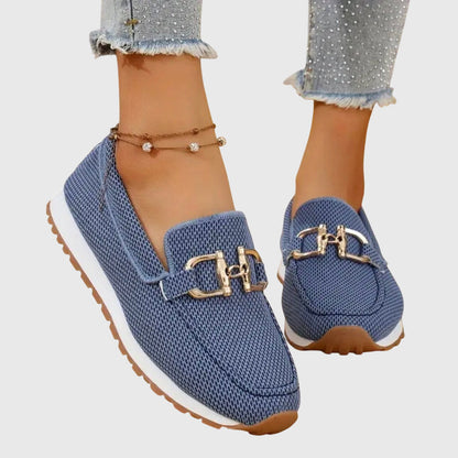 Anna | Women’s Orthopedic Metal Accent Slip On Loafers
