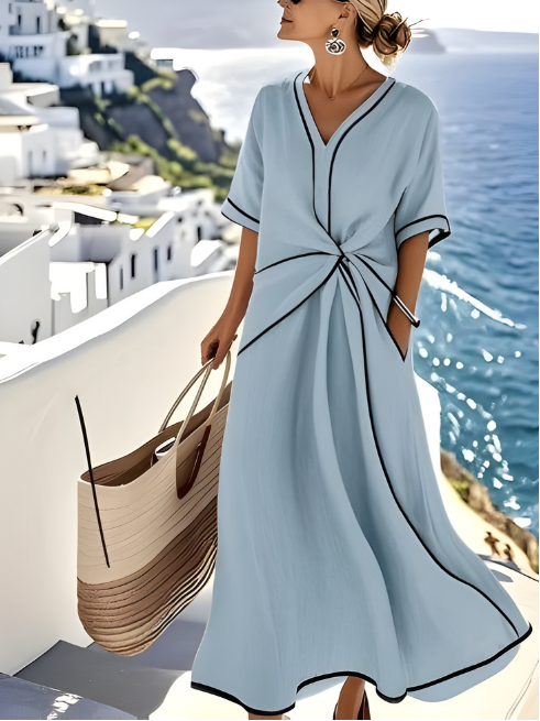 Jasmine | Relaxed Wrap Maxi Dress