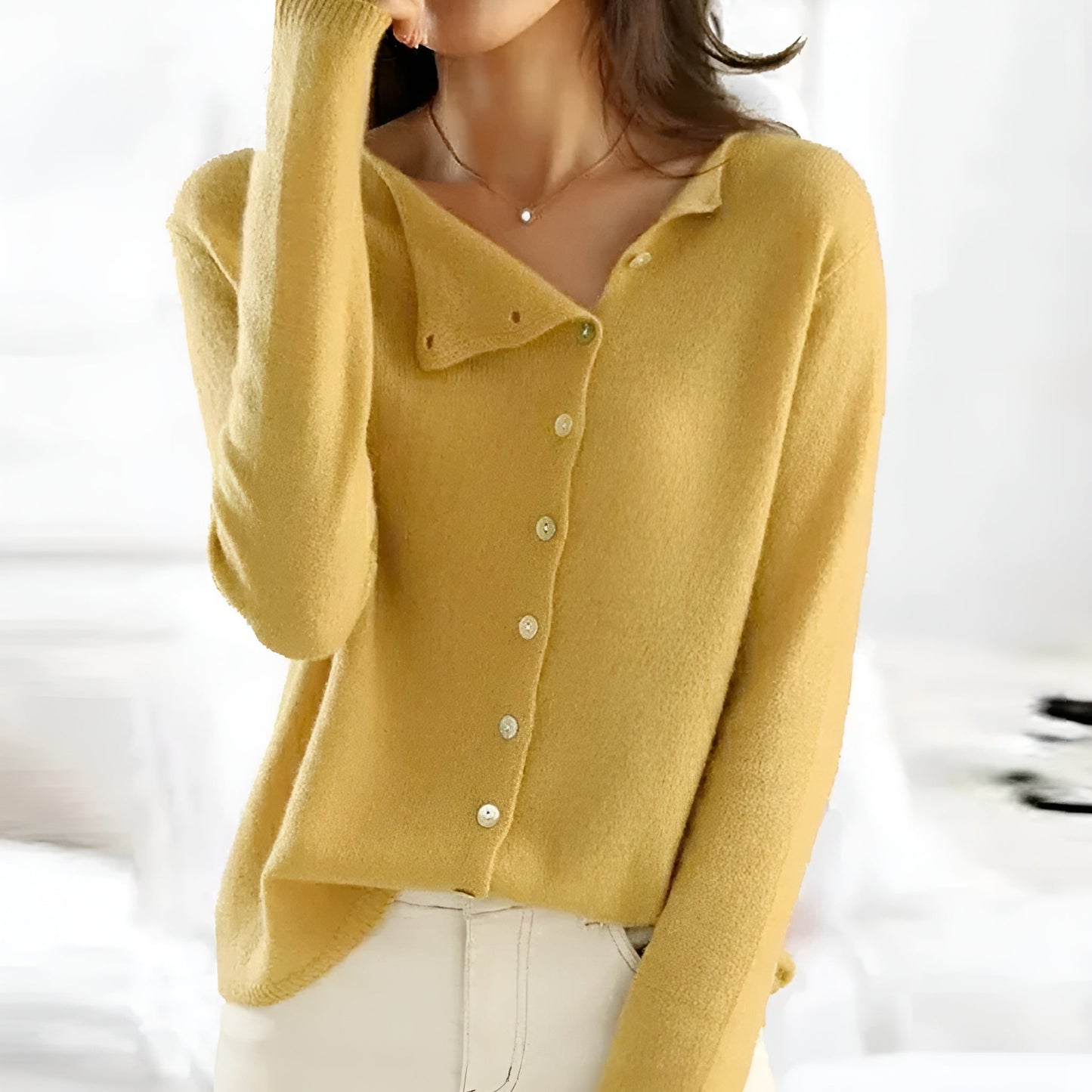 Mika | Soft Button Knit Sweater
