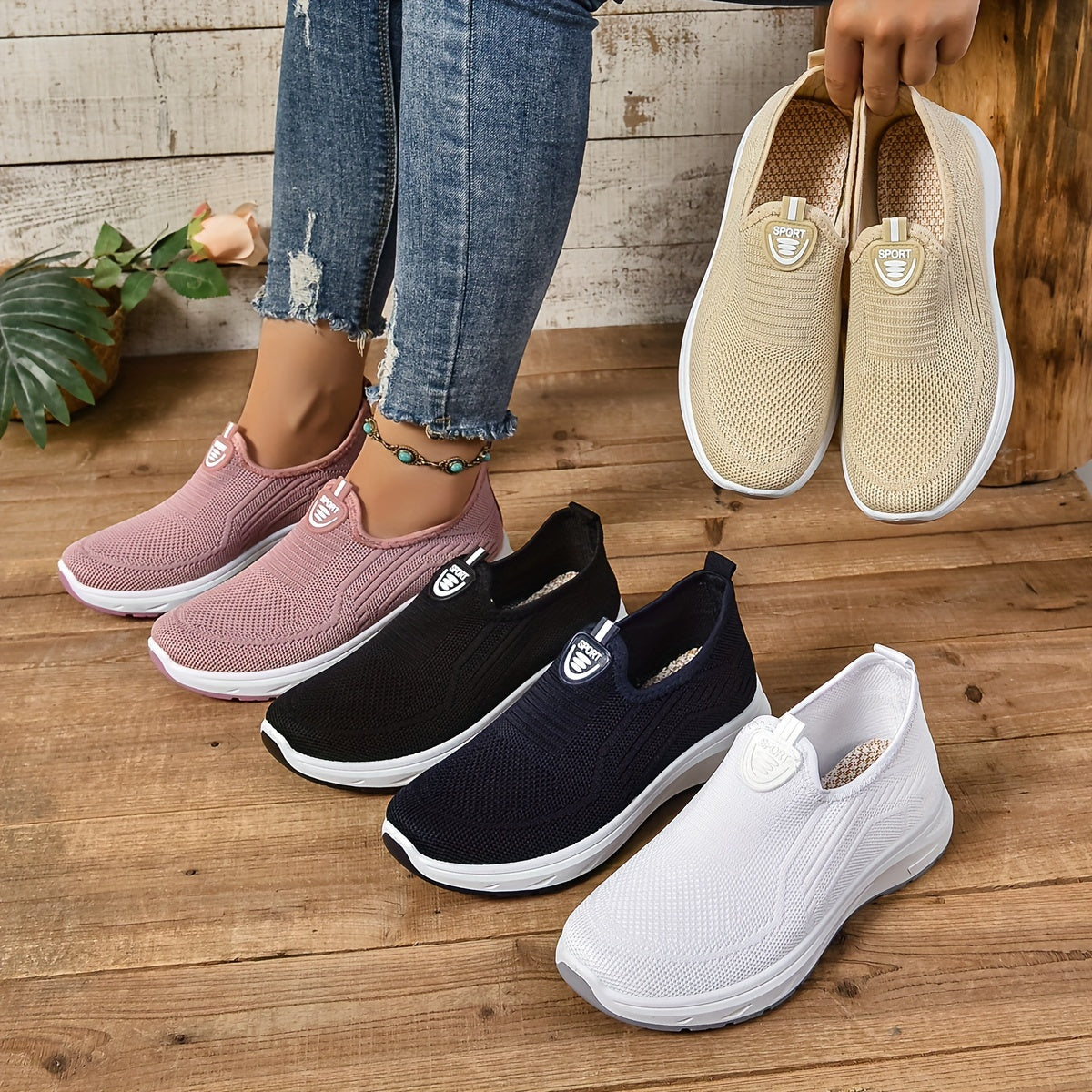Riley - Zapatillas Ortopédicas para Dama Slip-On