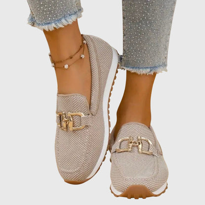Diana | Chain Detail Slip-On Loafers