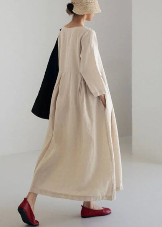 NOVA - VESTIDO LARGO CON GRAN PATRÓN DE FLORES