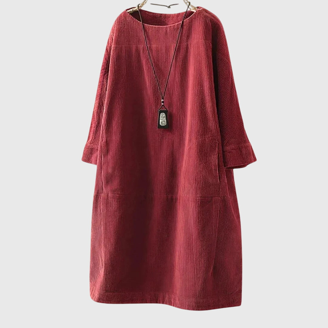Chic Corduroy Midi Dress for Every Occasion