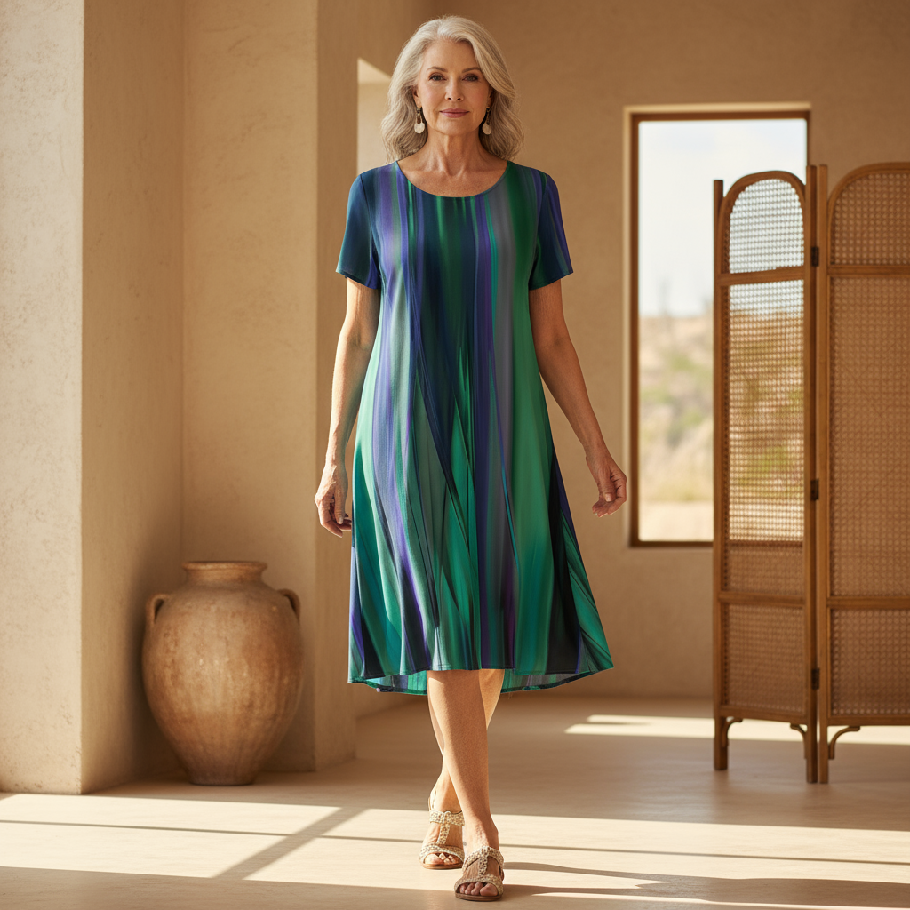 Genna - Vestido Boho Gradiente Casual