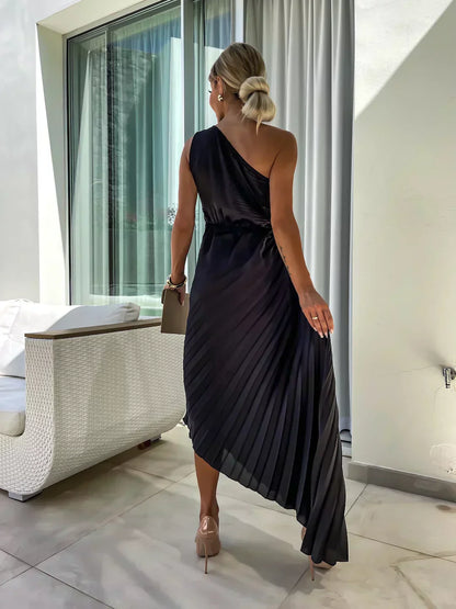 Alexis | Women Summer One Shoulder Midi Dress