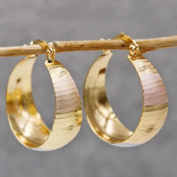 Luxurious Gold Earrings with an Elegant Flair
