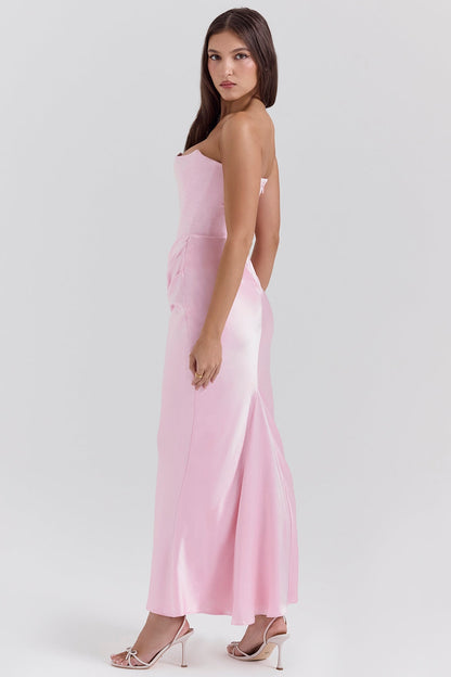 Chloe | Women Wedding Guest Strapless Maxi Dress