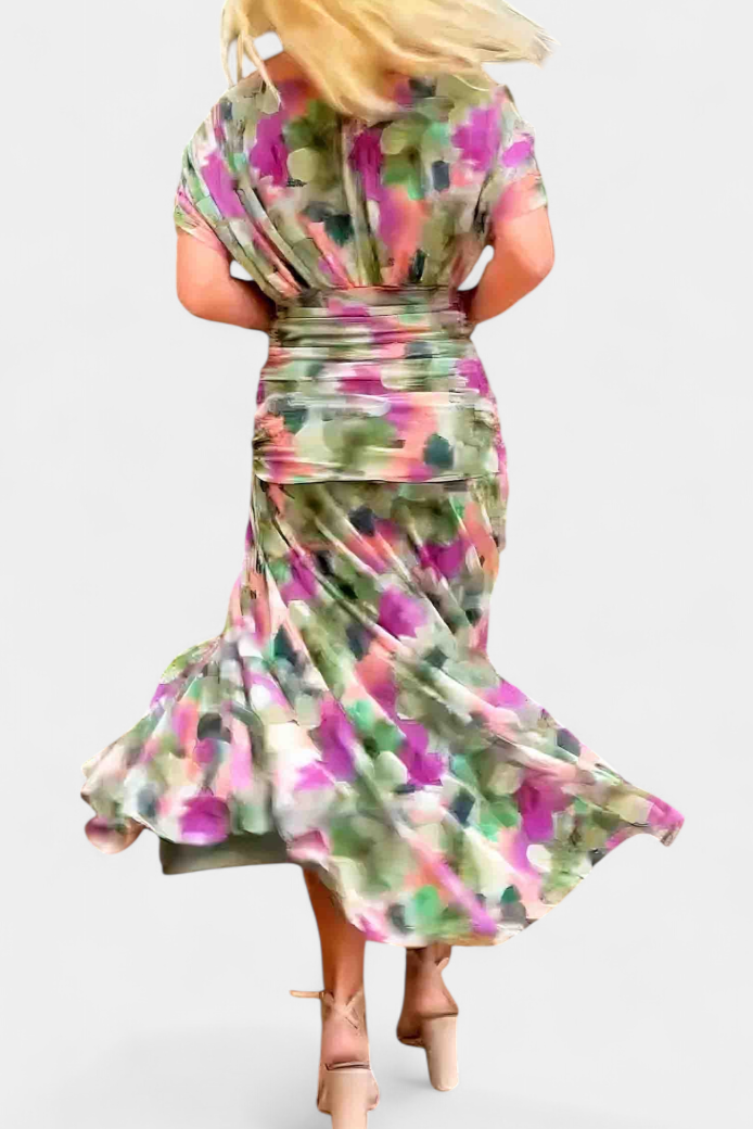 Charlotte | Women’s Off Shoulder Ruched Maxi Dress
