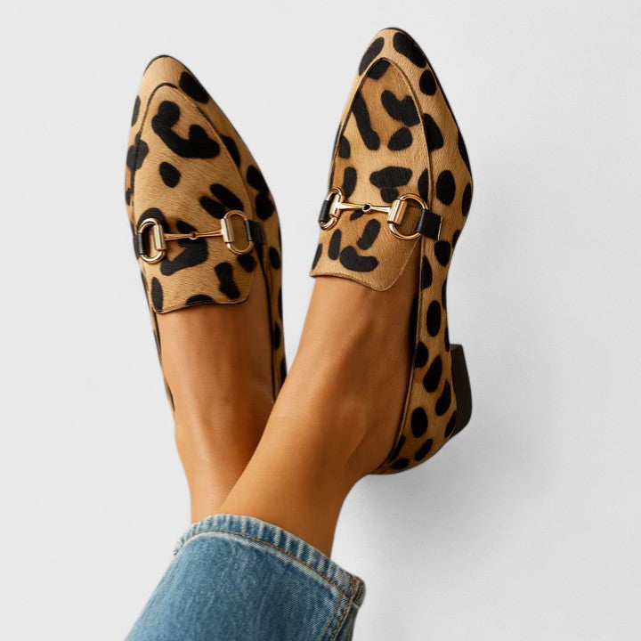 Naomi | Leopard Bit Flats