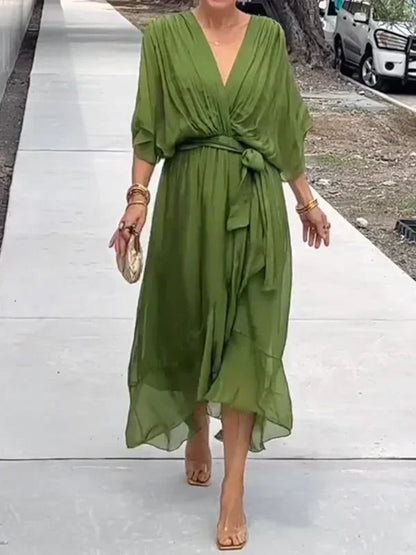 Blair | Women Summer V-Neck Wrap Midi Dress