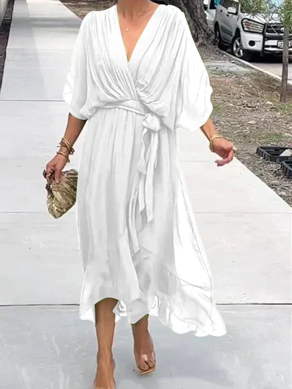 Blair | Women Summer V-Neck Wrap Midi Dress