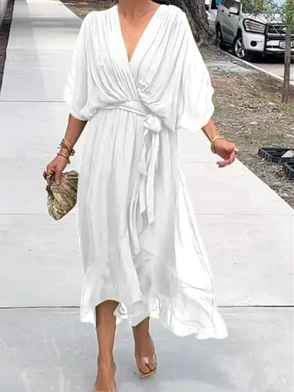 Blair | Women Summer V-Neck Wrap Midi Dress