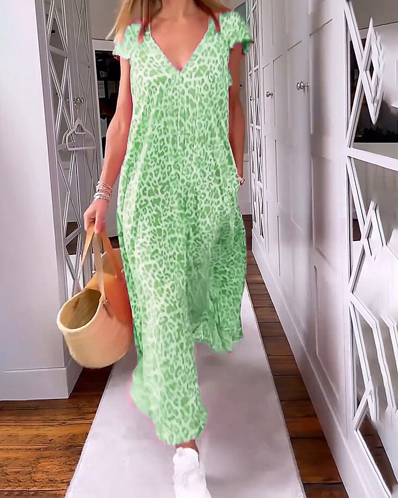 Chic V-Neck Maxi Dress for Every Occasion