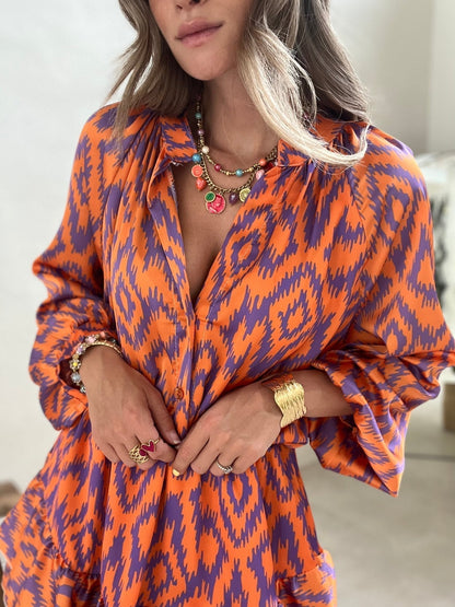 Eleanor - Flowy Ruffle Mini Dress for Every Occasion