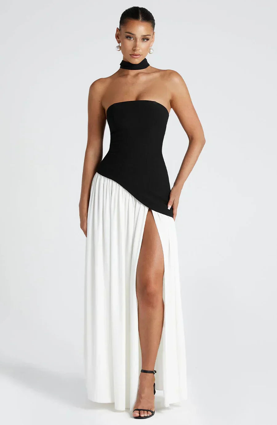 Clara | Women Wedding Guest Asymmetric Maxi Dress