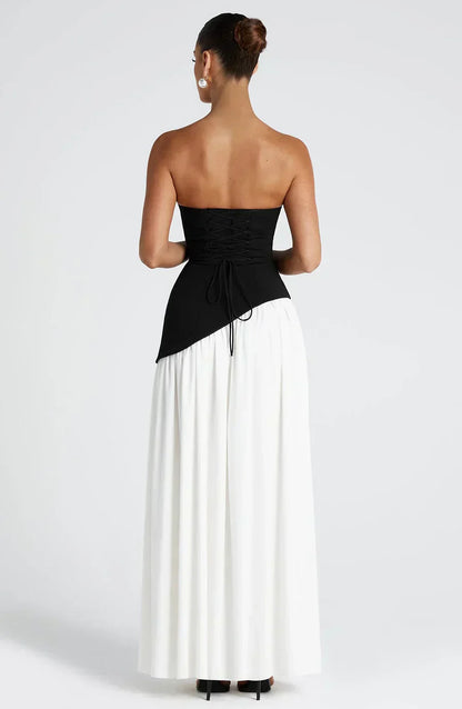 Clara | Women Wedding Guest Asymmetric Maxi Dress