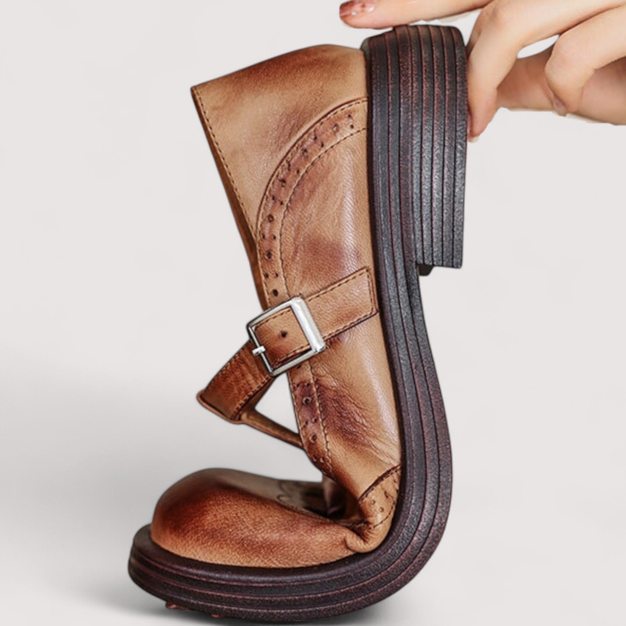 Alba® | Zapatos Mary Jane ortopédicos de cuero vegano