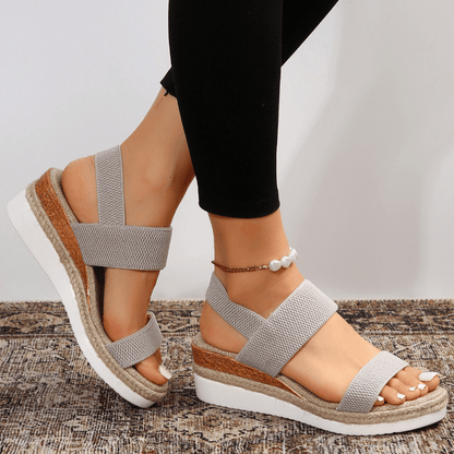 Chloe | Women’s Orthopedic Cross Strap Platform Sandals