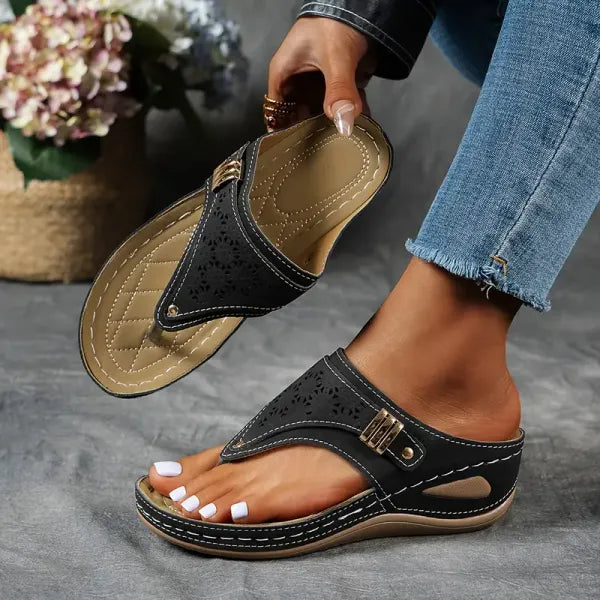 Audrey | Women’s Summer Open Toe Buckle Sandals