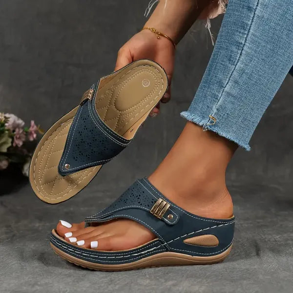 Audrey | Women’s Summer Open Toe Buckle Sandals