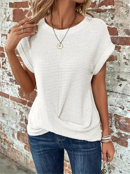 Harlow | Textured Twist Front Top