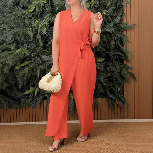 Kensley | Wrap Tie Jumpsuit