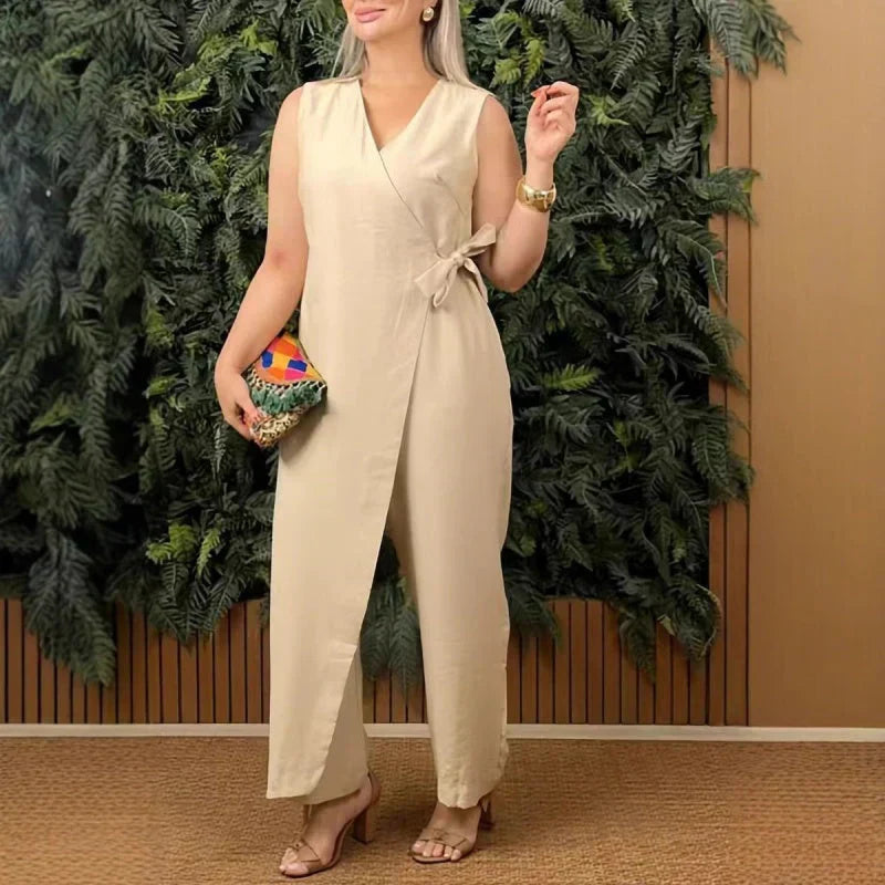 Kensley | Wrap Tie Jumpsuit