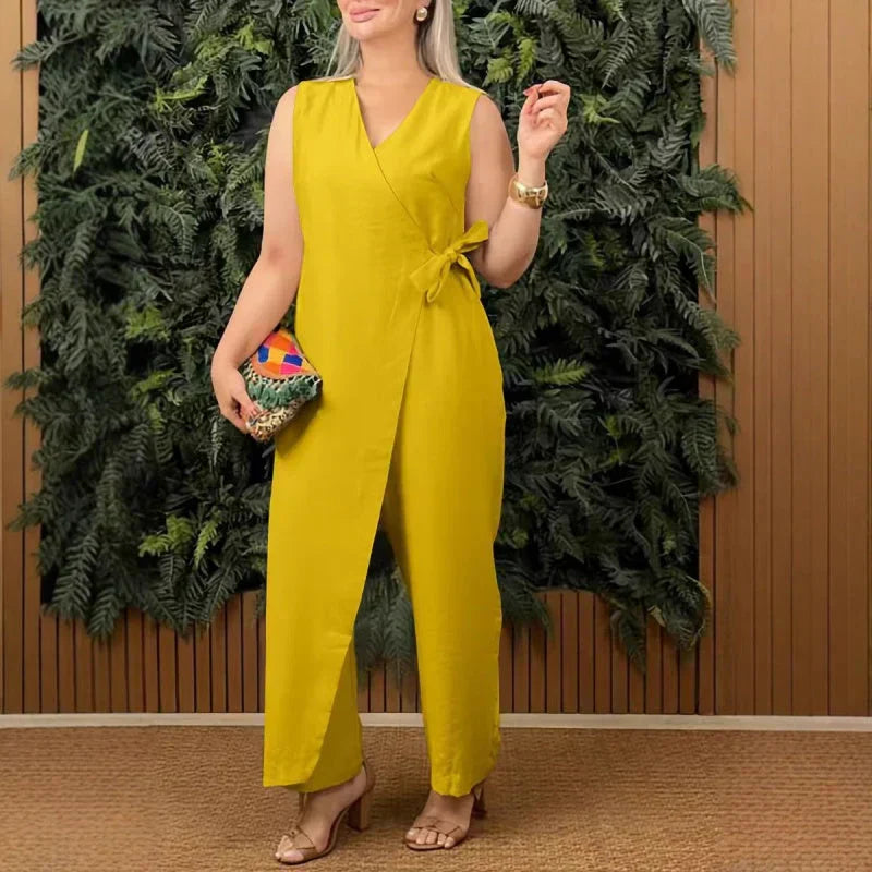Kensley | Wrap Tie Jumpsuit