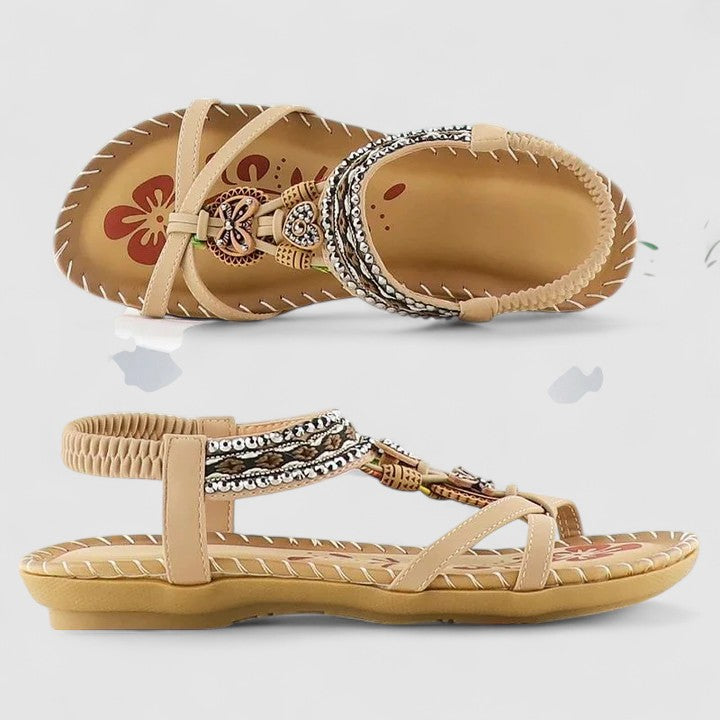 Michelle | Womens Strappy Flat Open Toe Sandals