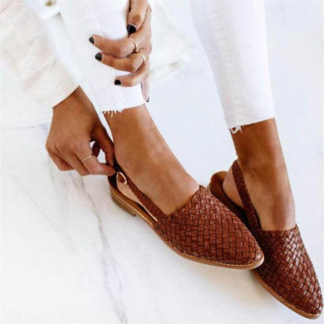 Charlotte | Women's Slip On Woven Flat Loafers