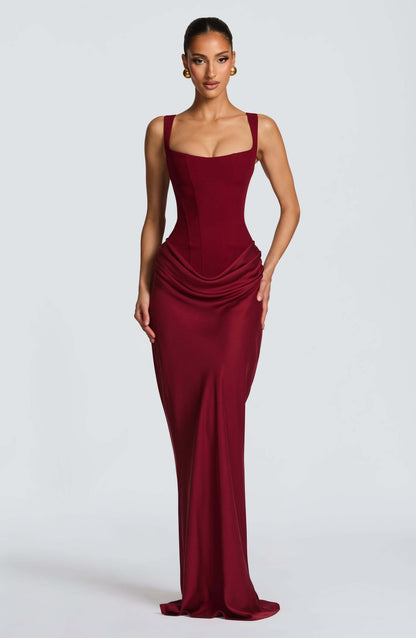 Blair | Women's Sleeveless Bodycon Maxi Wedding Guest Dress