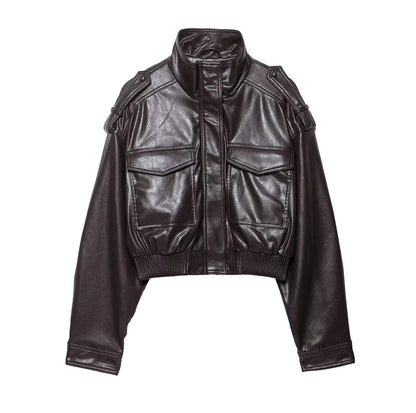 Chloe | Women's Zip Up Biker Style Jacket